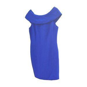 Tahari Arthur S. Levine Royal Blue Formal Dress Knee-Length Petite Size 4P Small